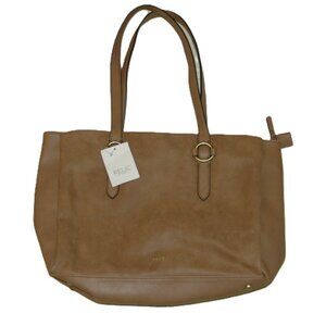 Relic by Fossil Handbag Camel Brown Double Straps Tote Purse